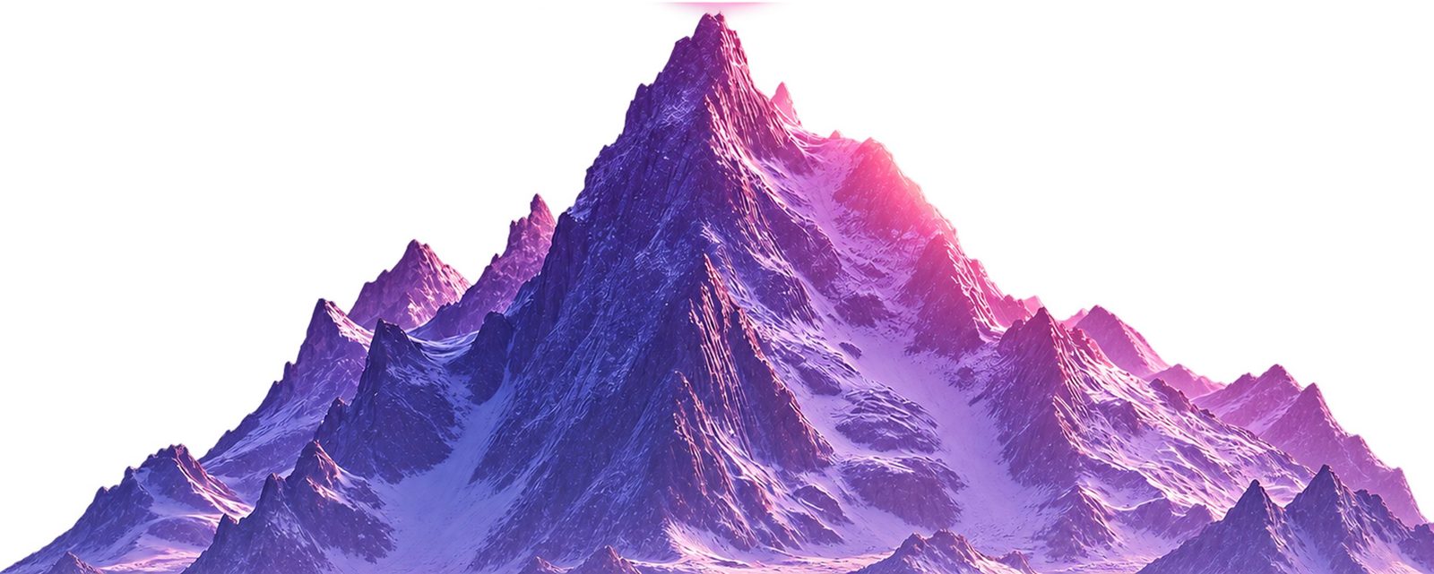 Violet mountain range